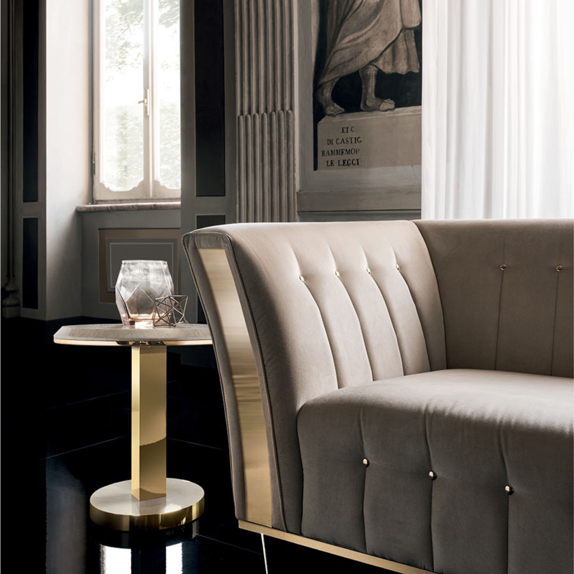 Adora Diamante Living Room Set