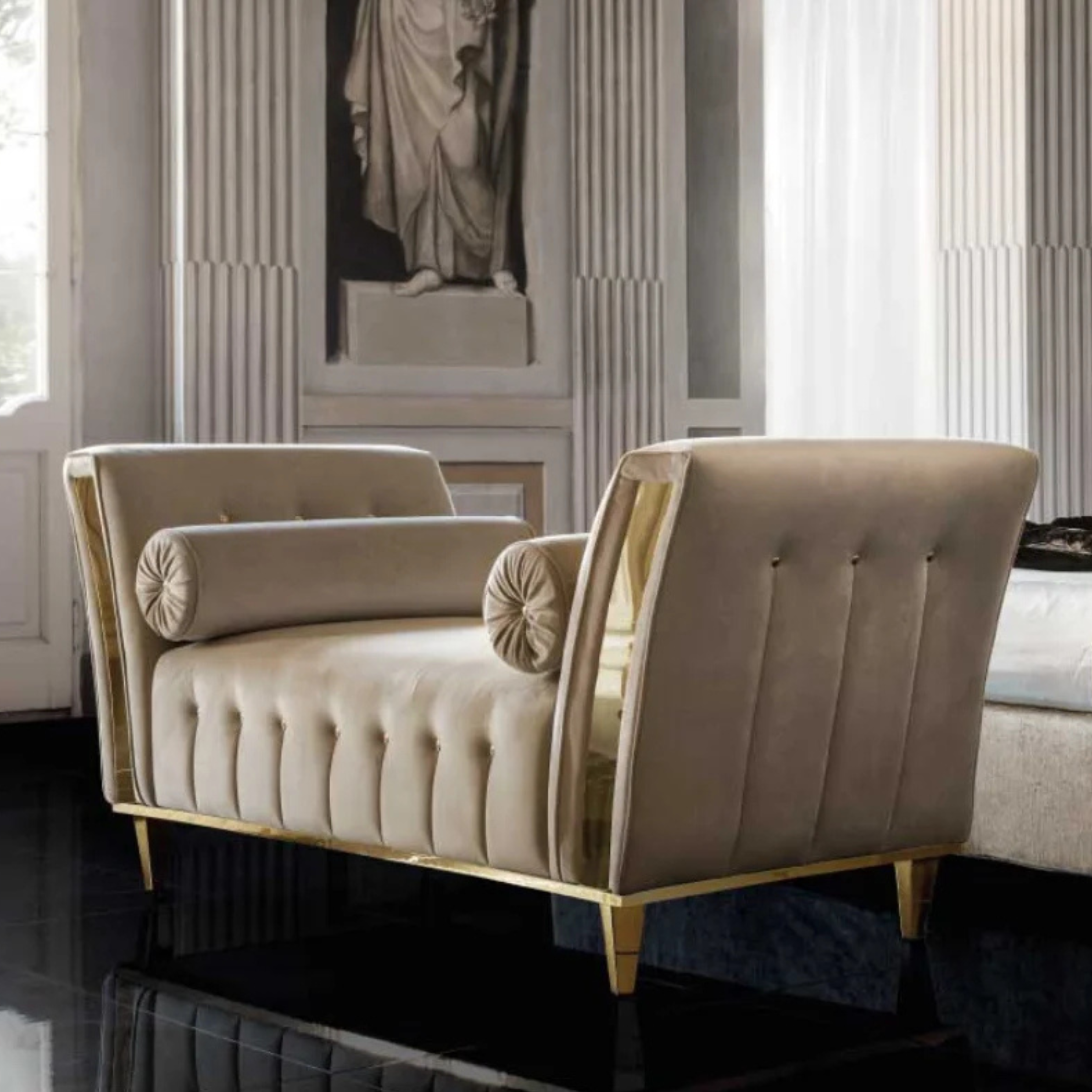 Adora Diamante Chaise Longue